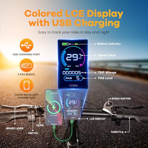 Folding Electric Bike for Adults with Peak 1000W Motor, 48V 20AH Battery up to 30MPH 80 Miles, 20" Fat Tire All Terrain Ebike