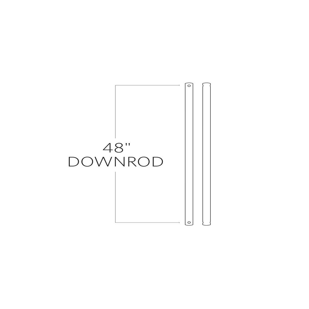 Monte Carlo DR48WH - 48x22 Downrod - White
