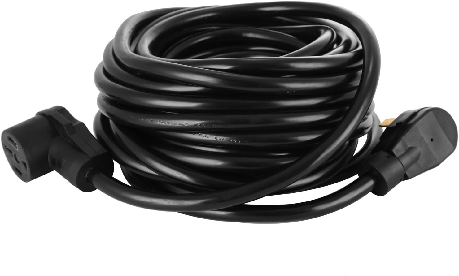 Happybuy RV Power Cord 36Ft 30 Amp RV Extension Cord AWG10 30 amp rv Extension Cord Truck Trailer Motorhome Camper RV Cord Grip Handles Camper