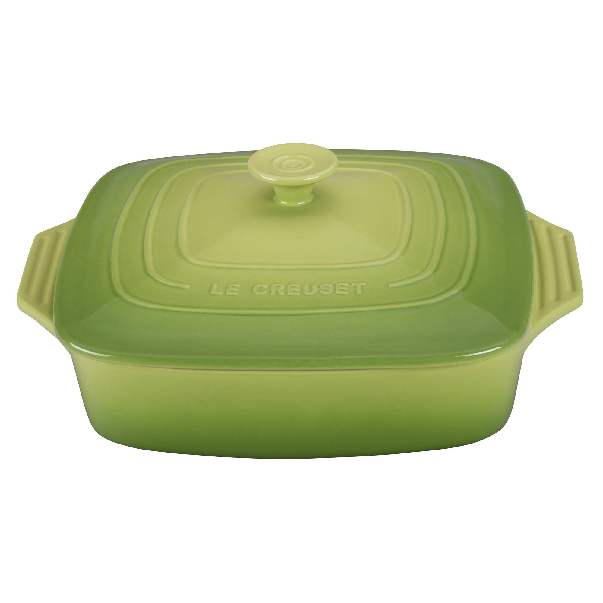 Le Creuset Stoneware Covered Square Casserole, 9.5-Inch, Cerise