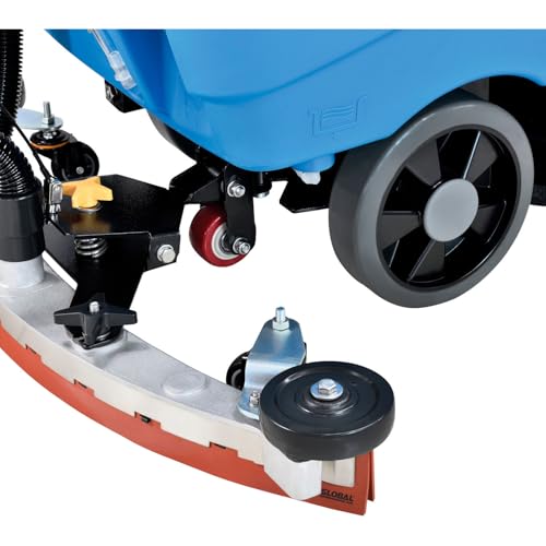 Global Industrial Commercial Electric Walk-Behind Ergonomic Auto Floor Scrubber, Corded, 17" Cleaning Path, 9.2 Gallon Solution Tank