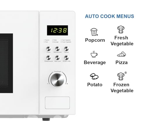 Emerson Countertop Microwave Oven with Removable Glass Turntable with Child Safe Lock