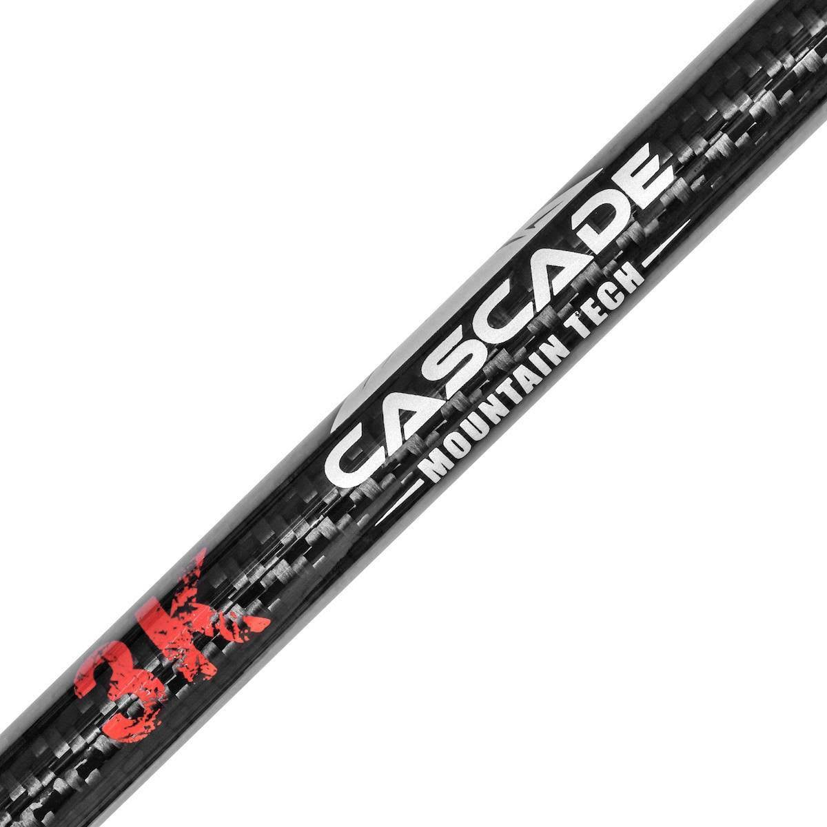 Cascade Mountain Tech 3K Carbon Fiber Trekking Poles Ultralight with Cork Grip