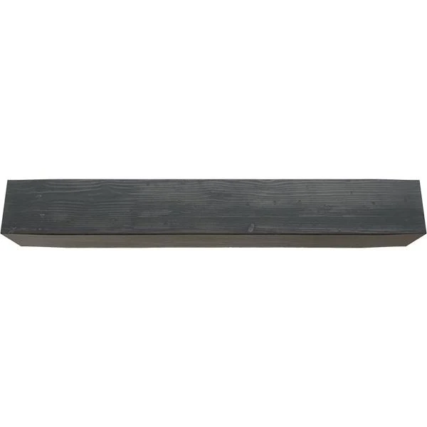 Ekena Millwork BMSD3C0080X060X096ES 8x22W x 6x22H x 8&L 3-Sided (U-beam) Sandblasted Endurathane Faux Wood Ceiling Beam, Aged As