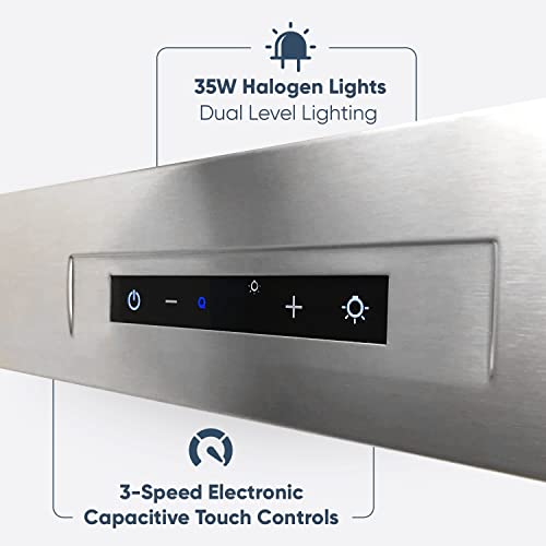 West Wind Slim Pro Style Under -Cabinet Range Hood in Stainless Steel