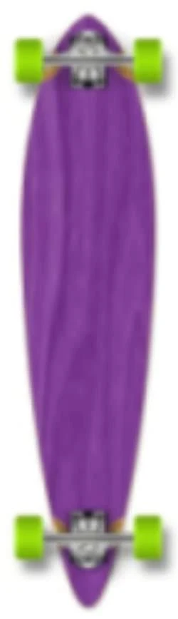 Yocaher Pintail Blank Longboard Complete - Stained Purple