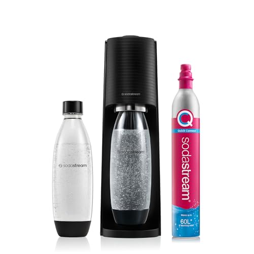 SodaStream Terra Sparkling Water Maker, Sparkling Water Machine & 1L Fizzy Water Bottle