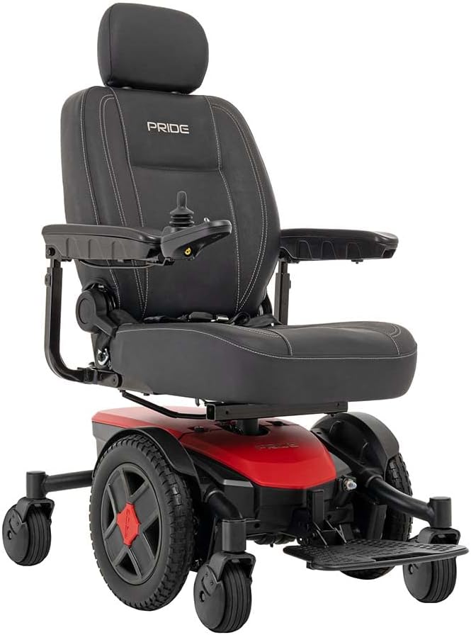 Pride Mobility Jazzy EVO 613 Li Group 2 Power Chair, in-line, Mid Wheel Drive, Motorized Electric Wheelchair for Adults, 300 lbs. WC, Up to 5.1 MPH