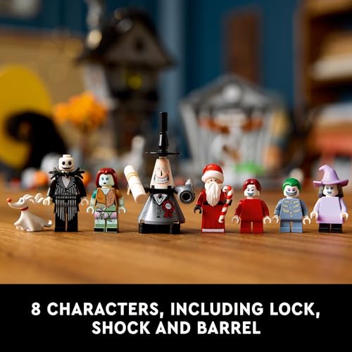 LEGO Disney Tim Burton's The Nightmare Before Christmas Decor - Building Set for Adults for Display, Ages 18+