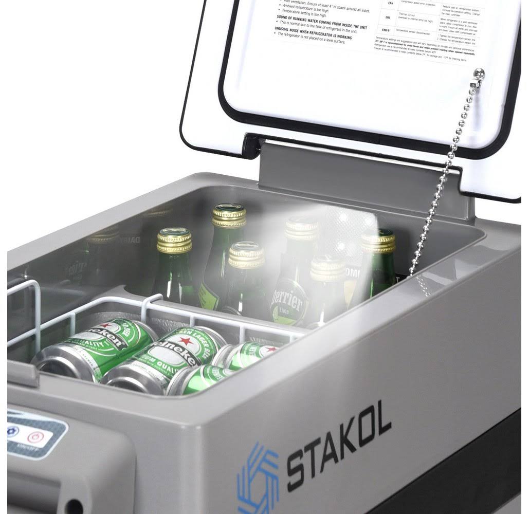44 Quarts Portable Electric Car Cooler Refrigerator/Freezer Compressor Camping - Black + Gray