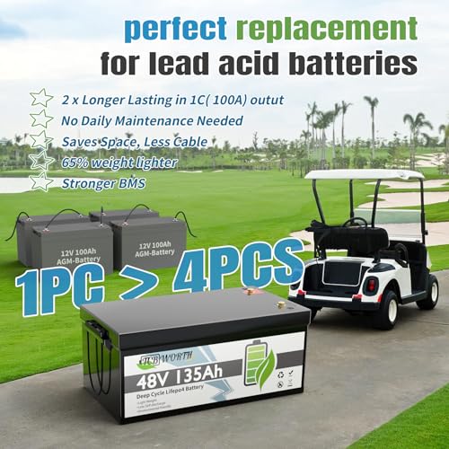 12V 100Ah LiFePO4 Battery, Rechargeabel Deep Cycle Lithium Batteries, 100A BMS with Low-Temp Protection, Perfect for RV, Solar, Boat, Marine