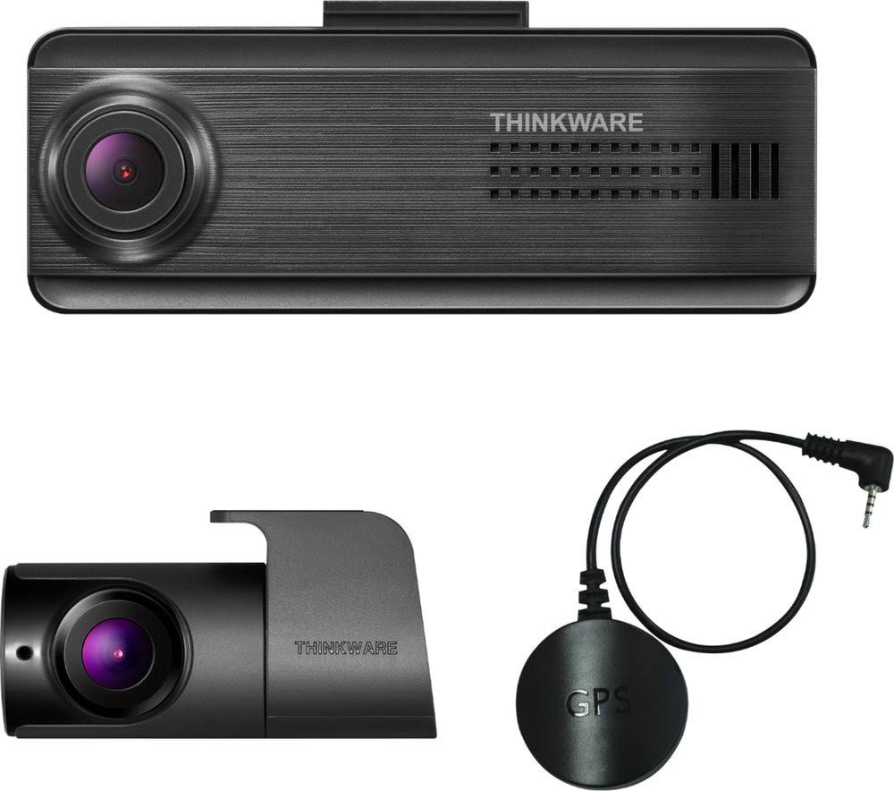 Thinkware - F200 Pro Front and Rear Dash Cam with GPS Accessory - Black