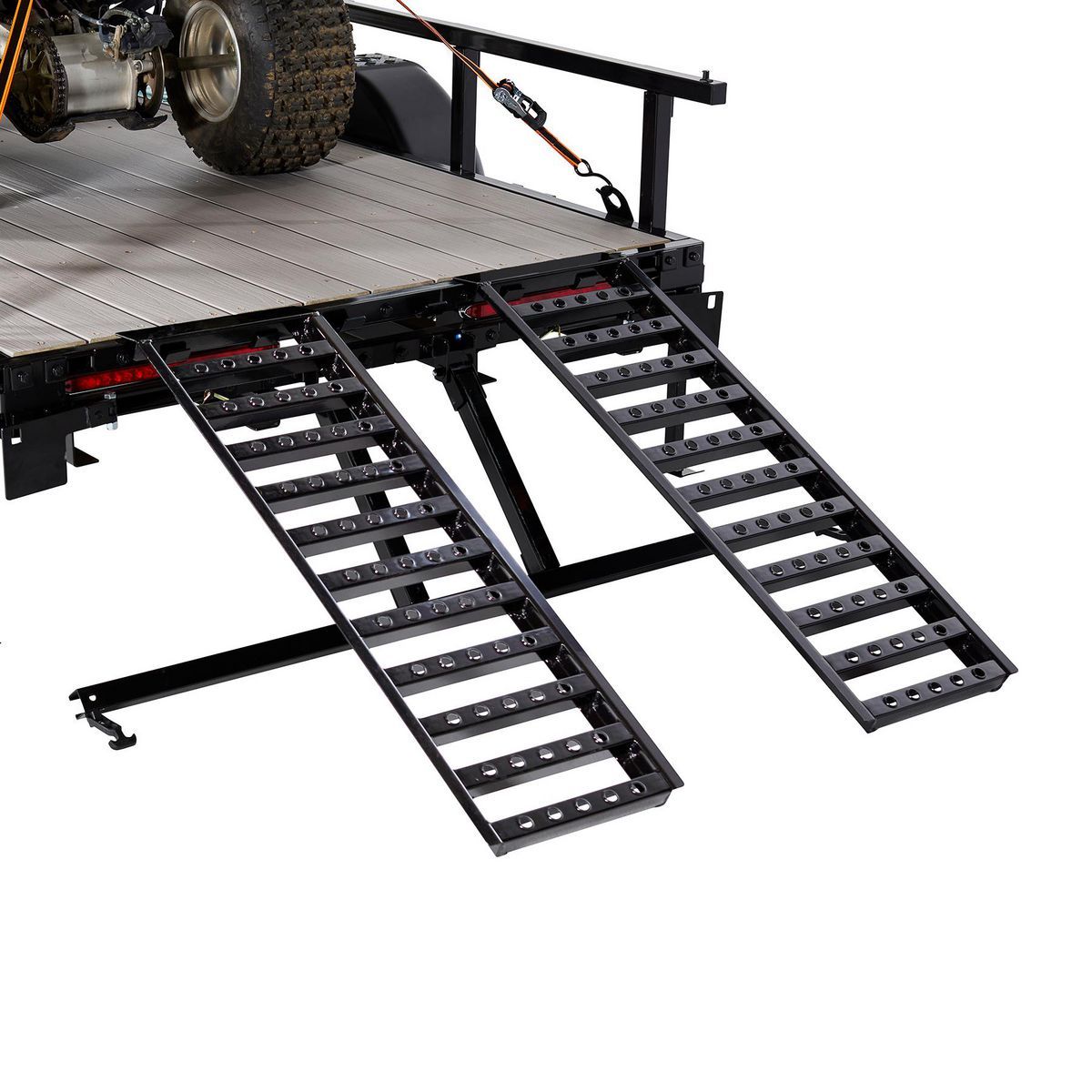 HAUL-MASTER 2000 lb. Capacity, 14 in. x 46-1/2 in. Steel Trailer Ramps