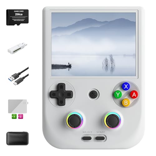 RG406V Handheld Game Console 42K+ Retro & Modern Games 30 Emulators 4-inch Touchscreen Android 13 Unisoc T820 Video Games Multi Game Console for Kids