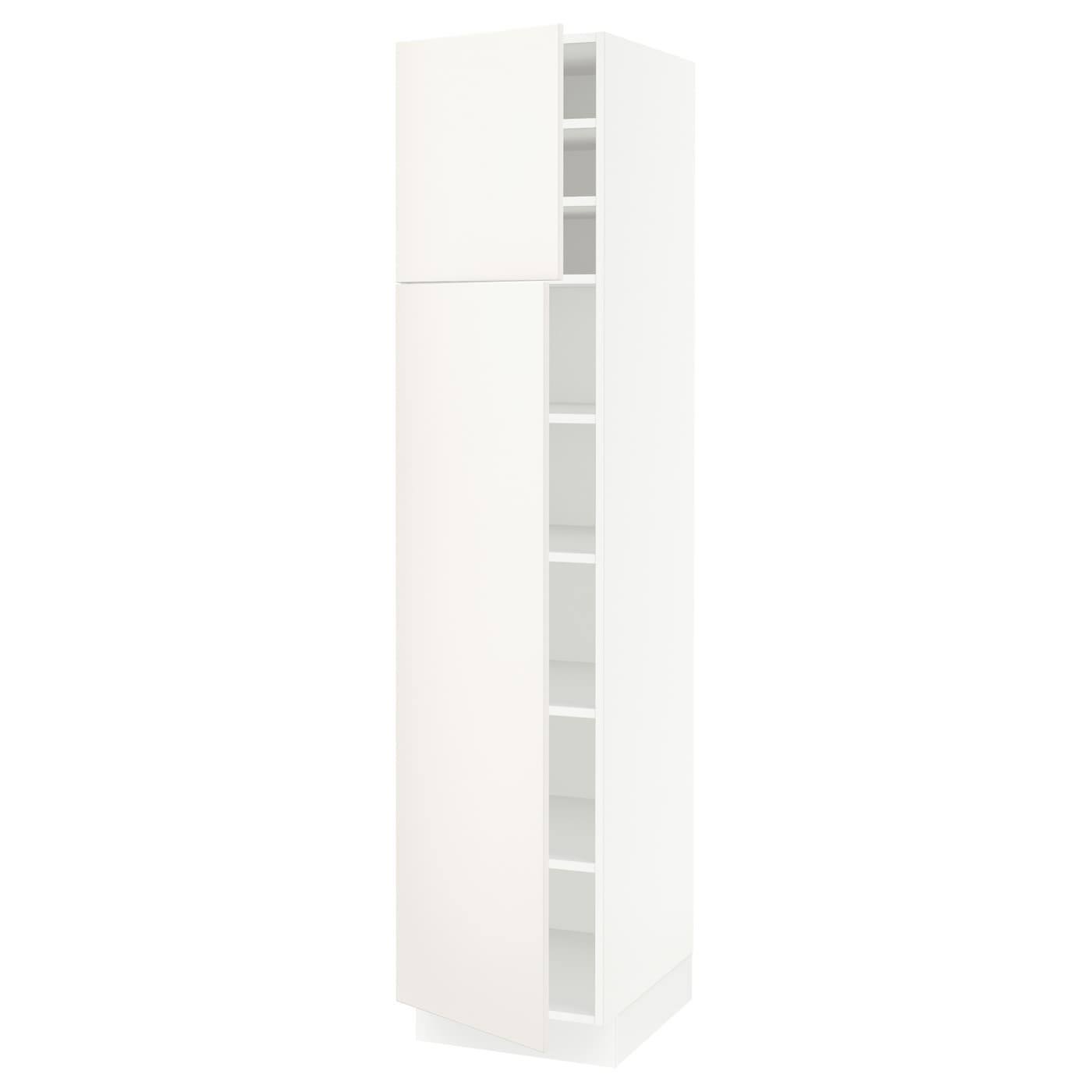 IKEA - SEKTION High Cabinet with shelves/2 Doors, white/Veddinge White, 18x24x80 99376754