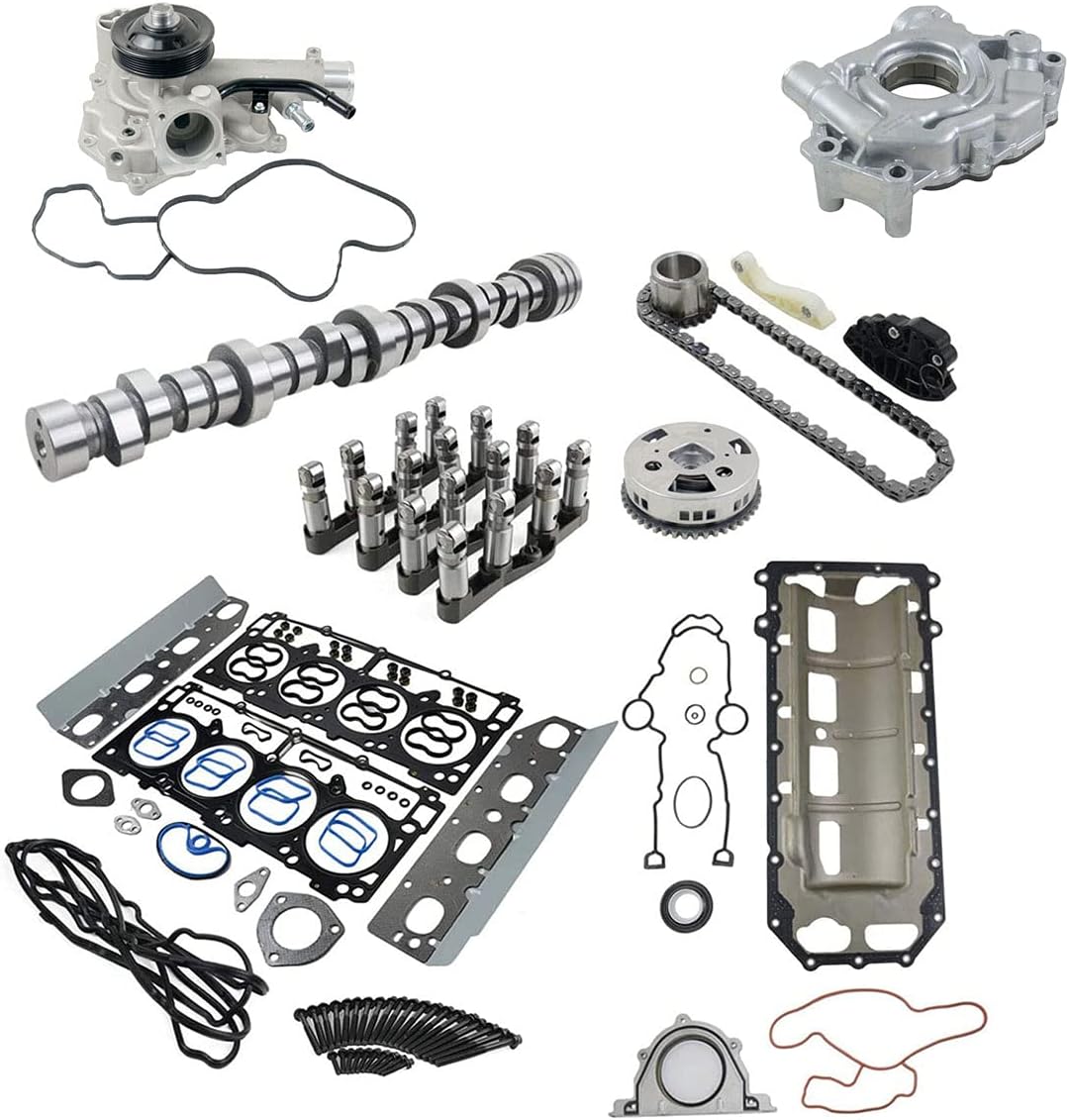 MDS Camshaft Lifter Kit w/Water Pump Timing Chain Kit Replacement for Dodge Ram 1500 5.7L V8 HEMI 2009-2019 Part 53021726AE 53022243AF 53021622BB