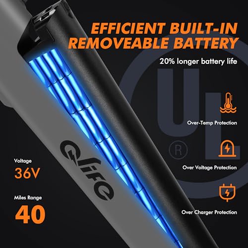 Cityone Electric Bike for Adults 26" Step-Through 22MPH Ebike with 2.1" Tire,UL2849 Certified Built-in Removable Battery
