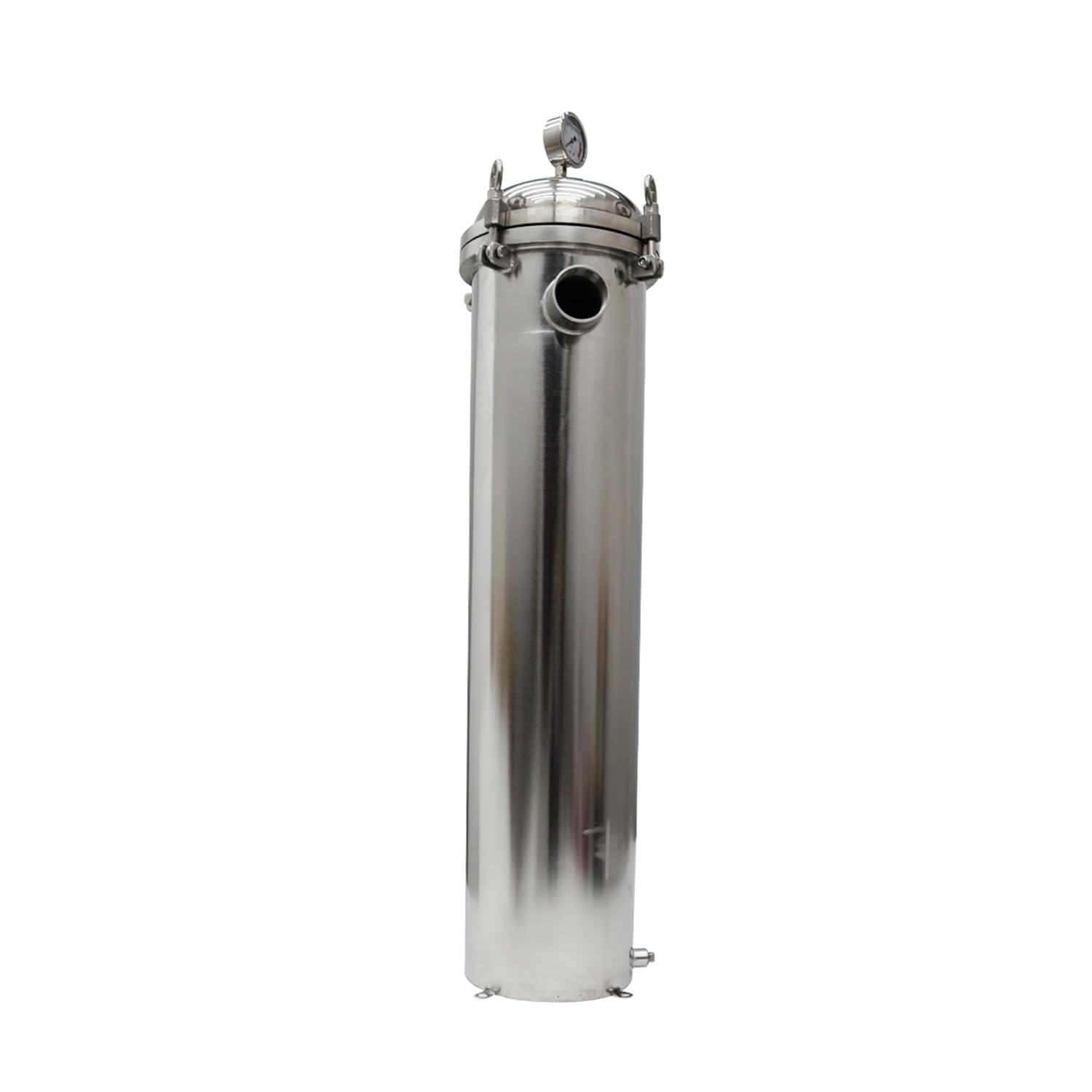 #2 Bag Filter Housing 304 Stainless Steel Convex Cover Flat Bottom Bag Filter