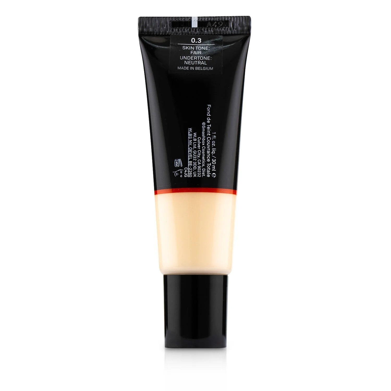 Smashbox Studio Skin Full Coverage 24 Hour Foundation - # 1 Fair With Cool Peach Undertone  30ml/1oz
