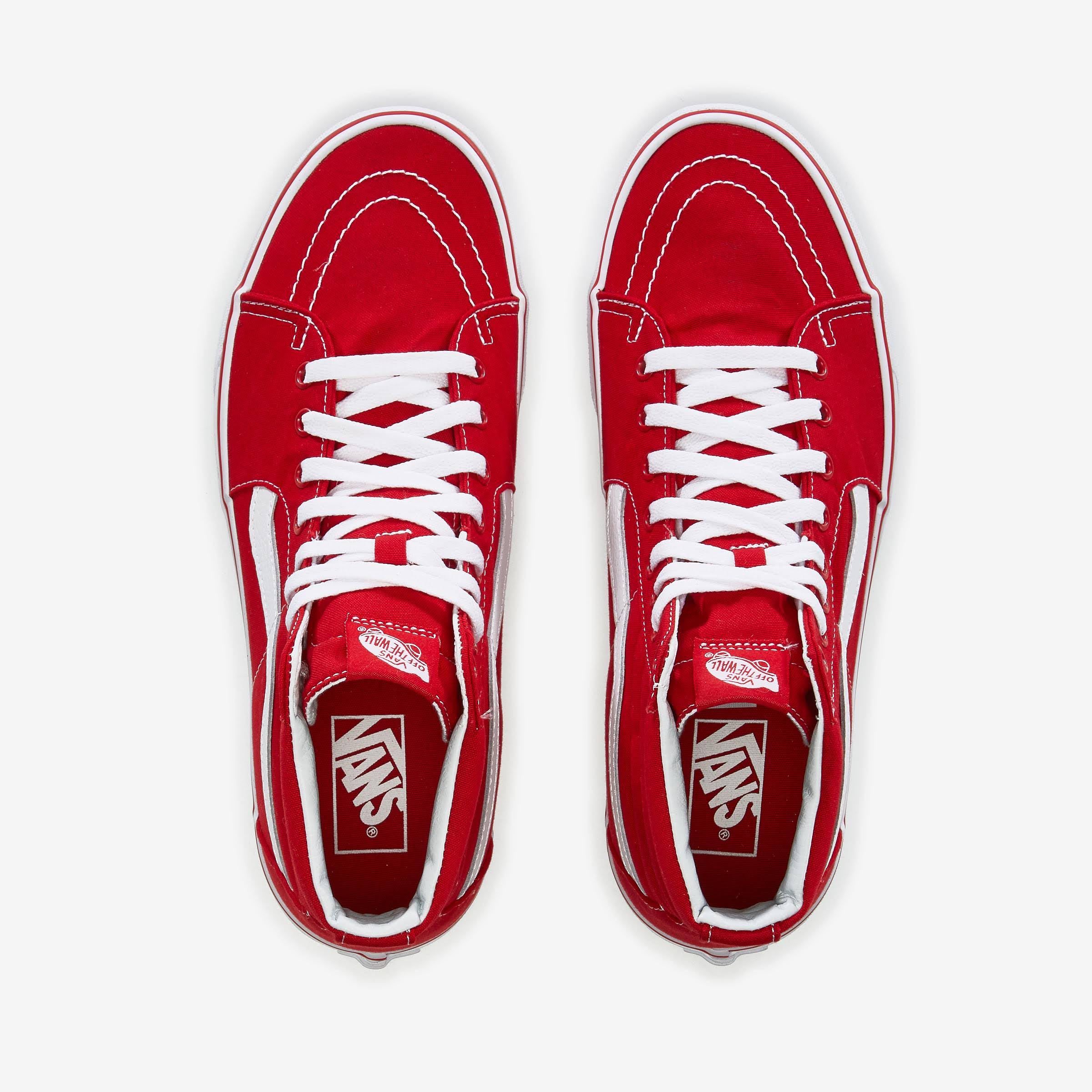 Vans Canvas Sk8-Hi (Red)