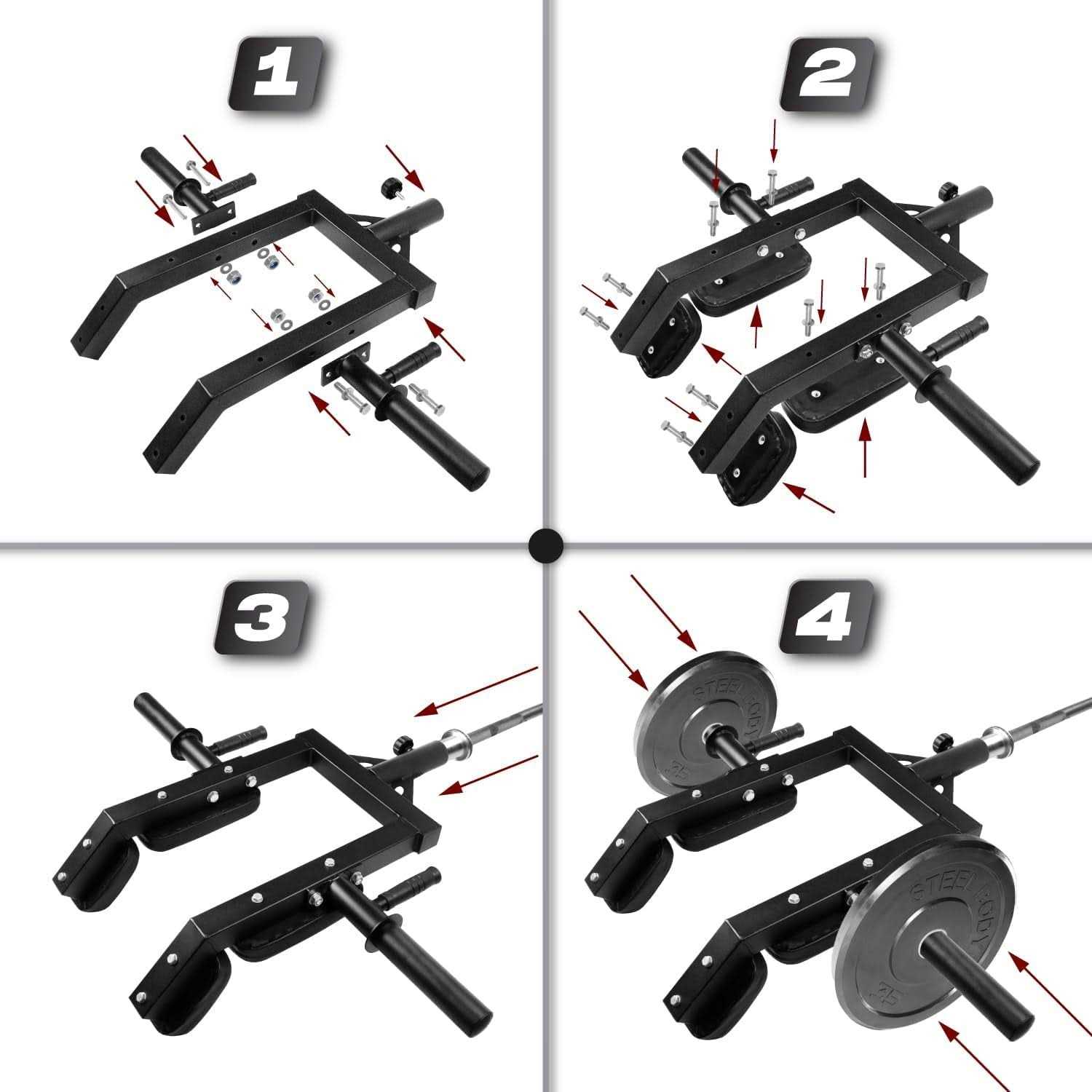 Yes4all Viking Press Landmine Handle Attachment for 2-Inch Olympic Barbell – 3 Hand Grip Positions - Sports Supplies Online Store