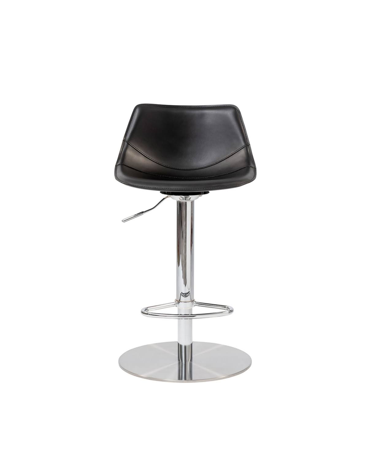 Euro Style Rudy Adjustable Swivel Bar or Counter Stool - Black