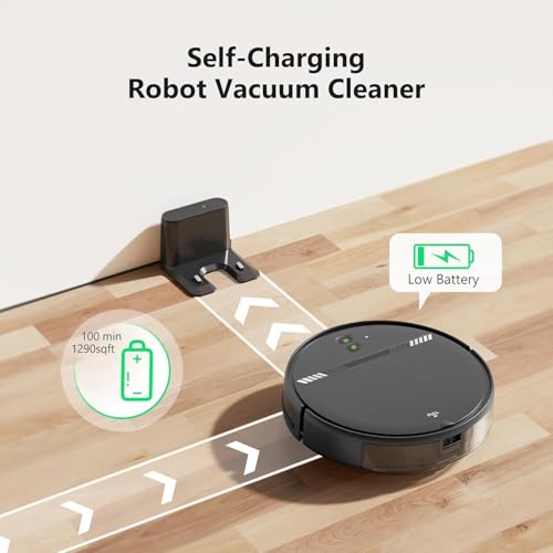 Robot Vacuum and Mop Combo, Automatic Slef-Cleaning Robotic Vacuum Cleaner for Pet Hair, Smart 2 in 1 Mopping Robot Vacuum with Schedule