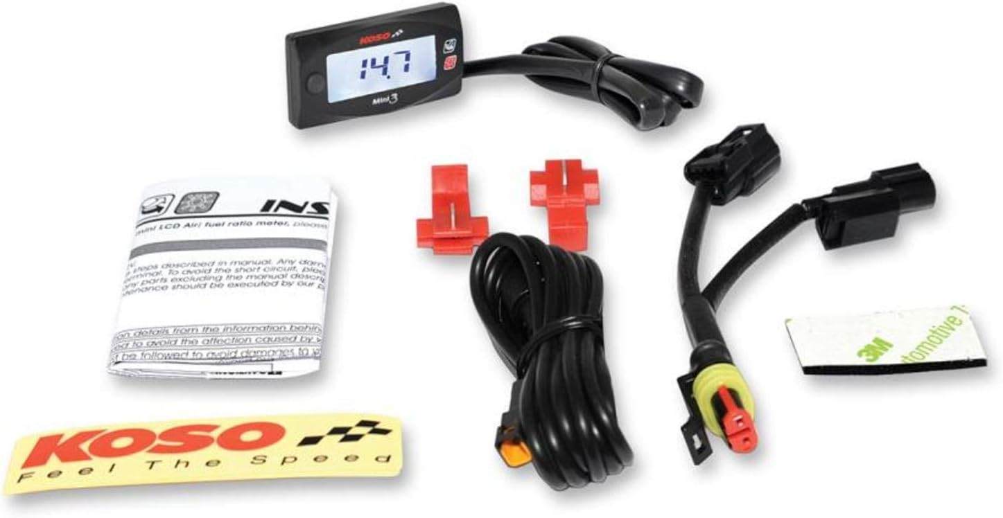 Koso North America BA003214 Mini Air/Fuel Ratio Meter