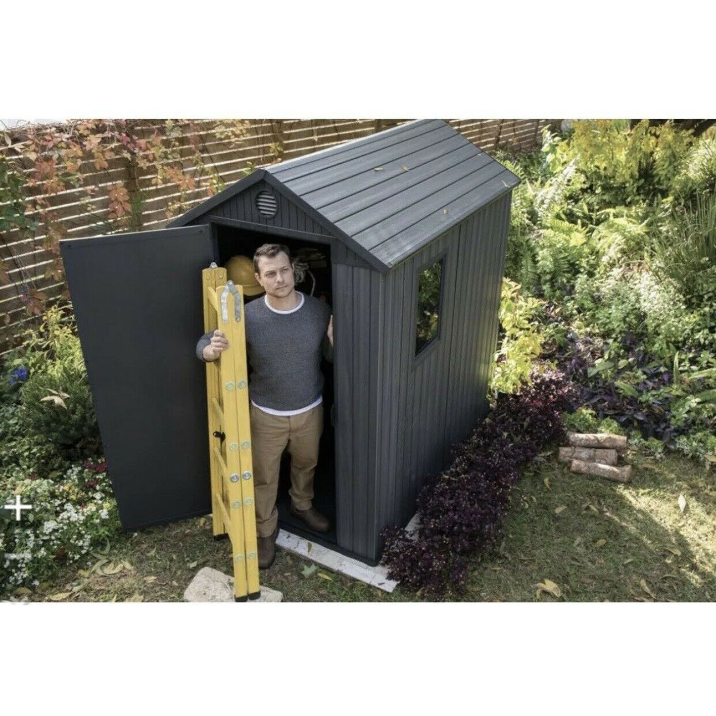 Keter Darwin Shed Grey 6 X 4 Ft Waterproof Garden Storage Shed Cheapest