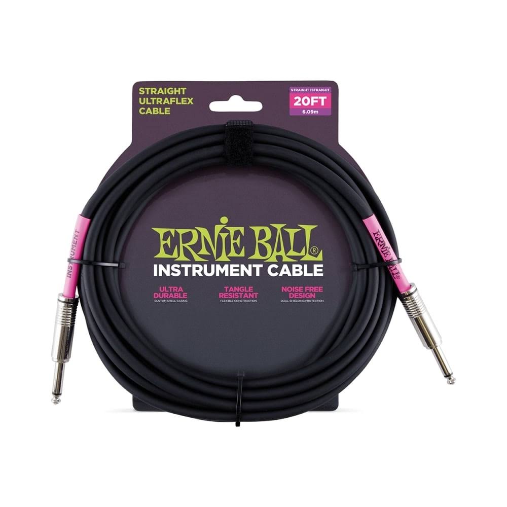 Ernie Ball 30& Coiled Straight / Angle Instrument Cable - White