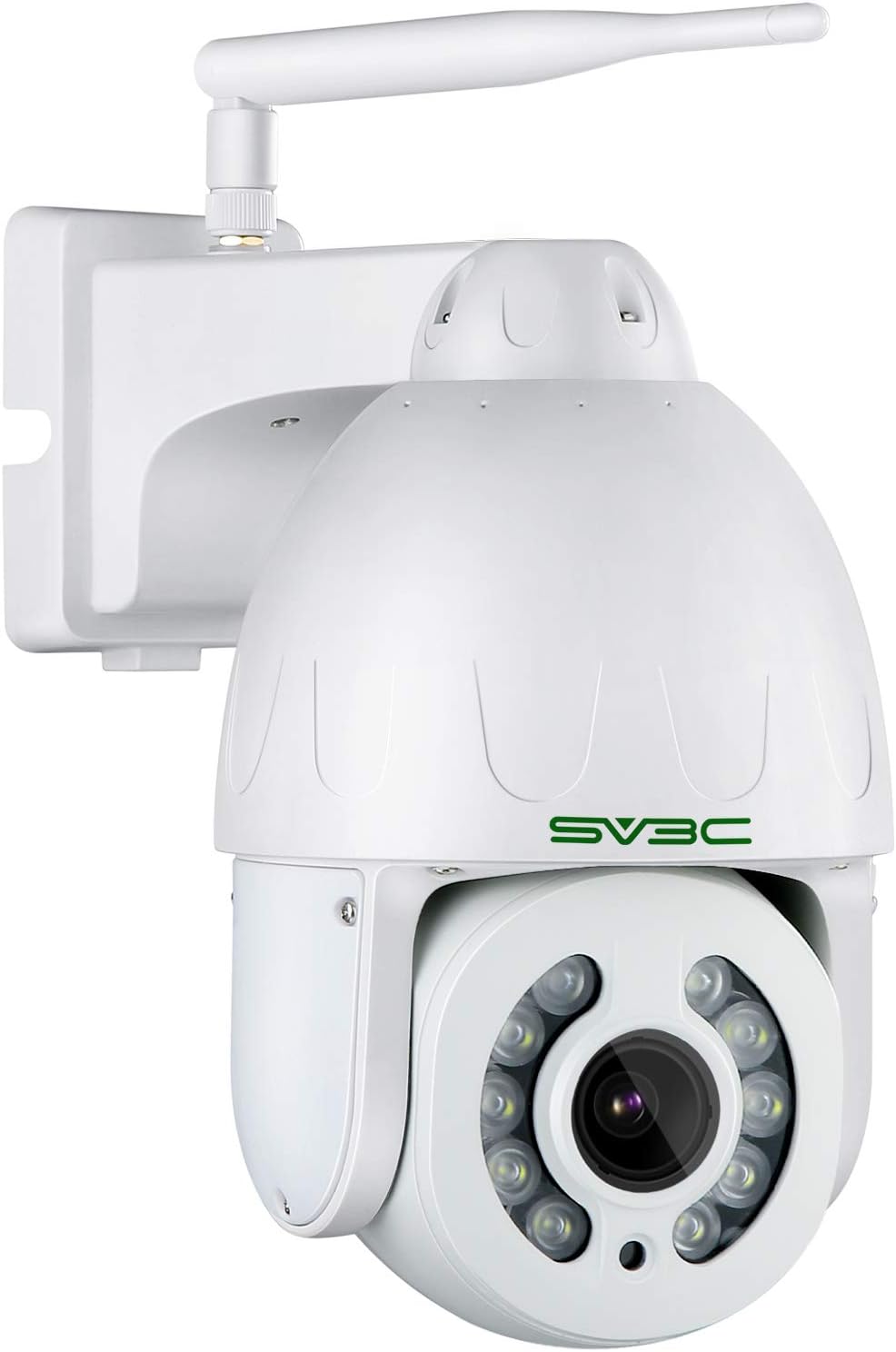 New Motion Track PTZ WiFi Wireless Camera Outdoor, SV3C 5MP Spotlight Color Night Vision Cam, 5X Optical Zoom, 355 Pan& 120 Tilt, IP66