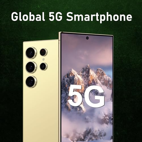Unlocked Cell Phones C24 Ultra Smartphone Android 13 Phones 8GB+256GB/6.8" HD Screen/Dual SIM/108MP+48MP Camera/6800 mAh/Built-in Pen (Light Cyan)
