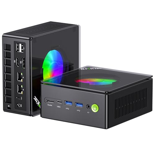 GMKtec Gaming Mini PC AMD Ryzen 9 8945HS (Turbo 5.1GHz) 32GB DDR5 2TB SSD, Computers PC Oculink, Dual NIC LAN 2.5G, WiFi 6, USB3.2, USB-C 4.0, BT5.2