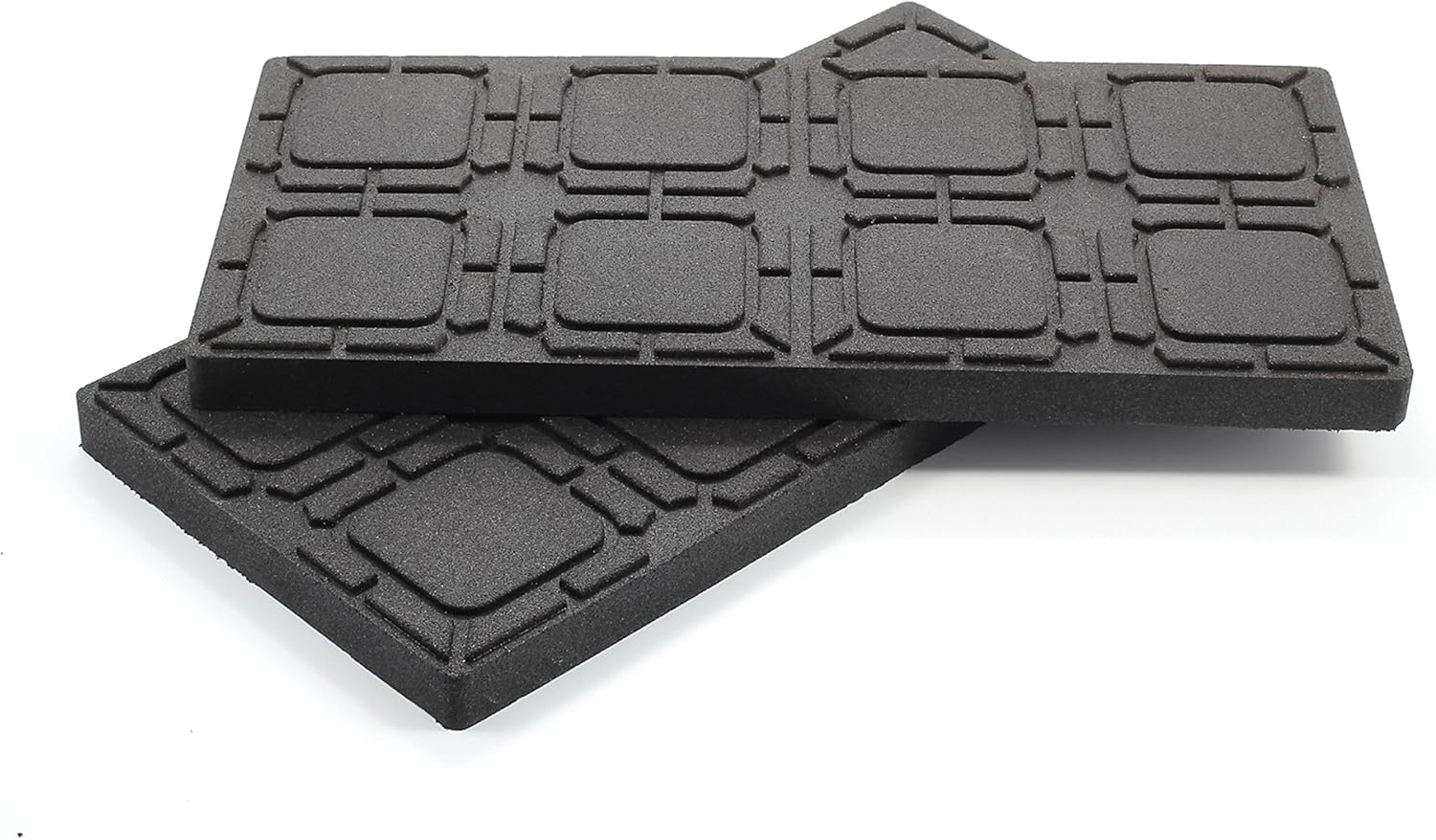Camco RV Universal Flex Pads for Leveling Blocks,2x2” | Prevents Jacks & Stabilizers Pack of 2