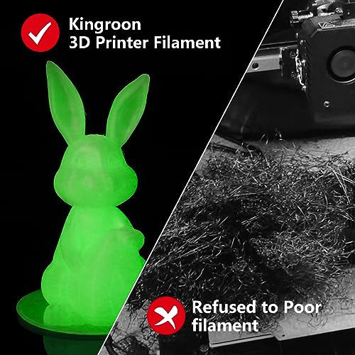 Kingroon Silk PLA Bundle 3D Printer Filament, Dimensional Accuracy +/- 0.03 mm, 10 kg Spool(22lbs)