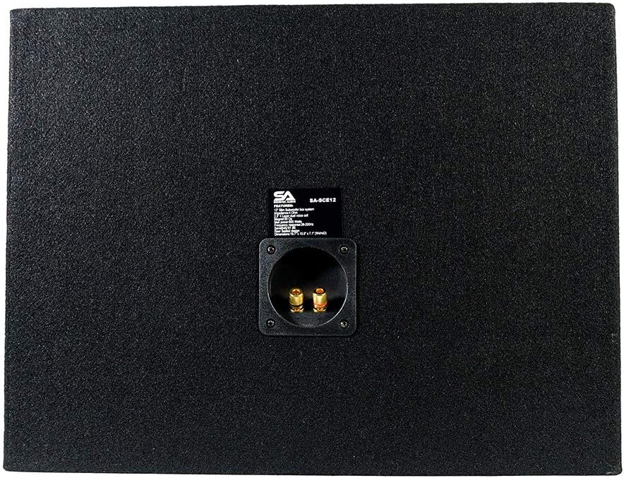 Seismic Audio - SA-SCE08-8 Inch 400 Watt Slim Shallow Mount Car Truck Audio Subwoofer Enclosure