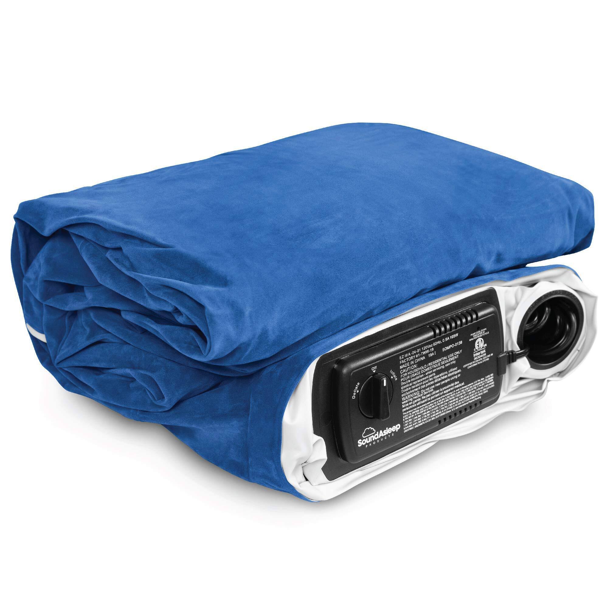 Soundasleep Dream Series Air Mattress with ComfortCoil Technology u0026 Internal High Capacity Pump - King Size