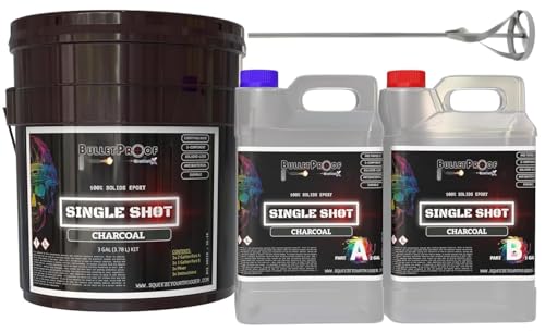 BP Resins: Single Shot |100% Solids Epoxy Resin Kit (3 Gallon) Solvent-Less, Two Component Gloss Coat Finish- Low VOC! Industrial Use, Garages