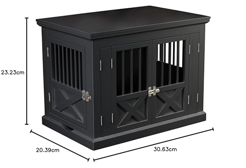 zoovilla Merry Products Triple Door Medium Dog Crate, Color White
