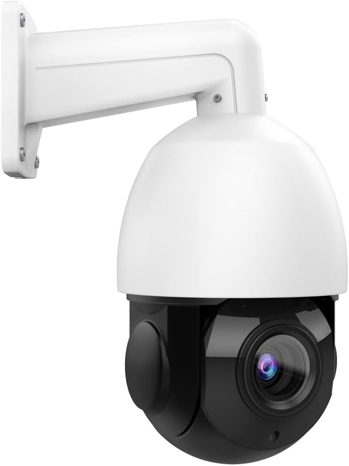 Compatible for Hikvision 8MP PTZ Outoodr Camera 4K PoE IP Camera Dome with Pan Tilt 18x Optical Zoom 30x Digital Zoom/4.7 - 84.6mm Motorized Lens
