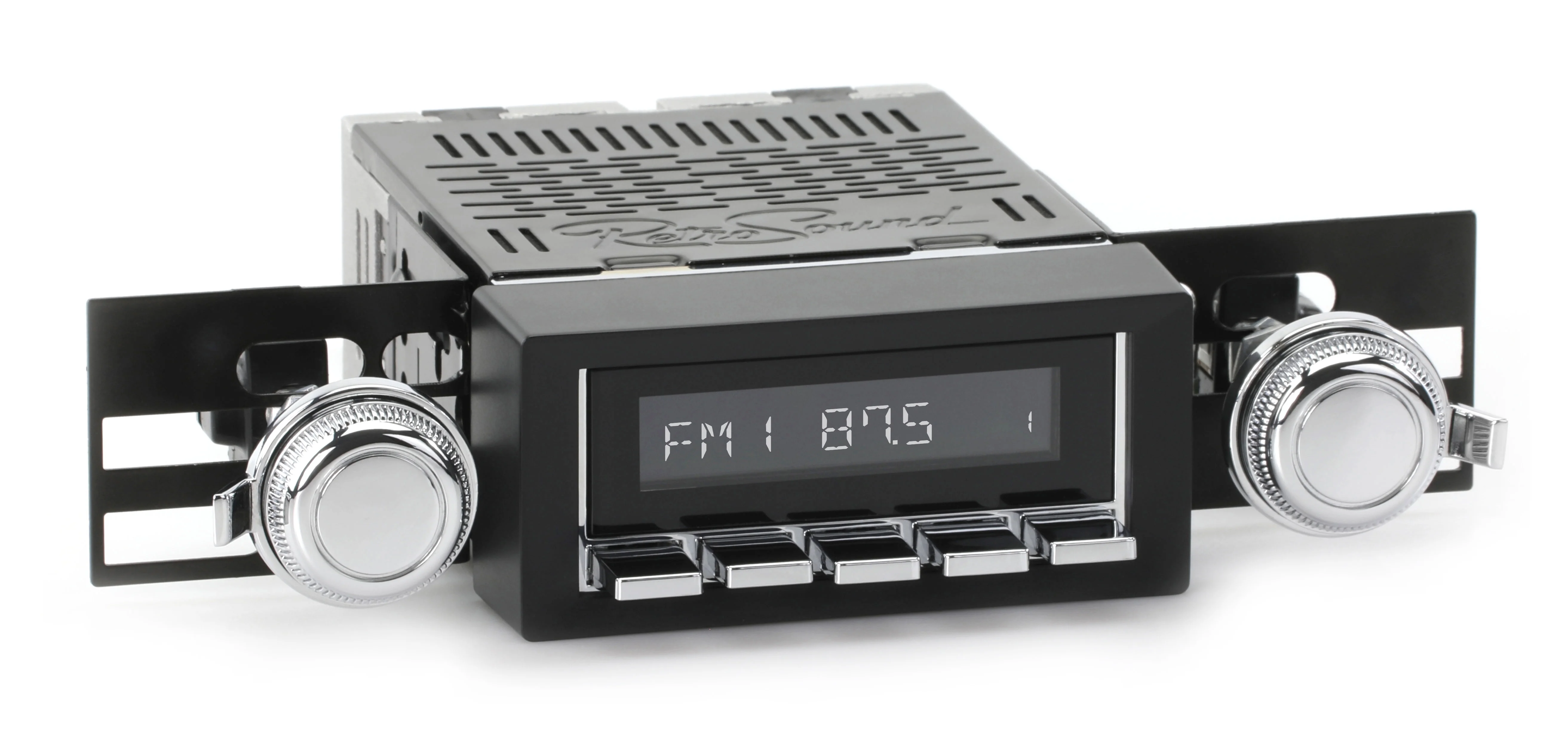 RetroRadio Compatible with 1973-87 GMC C/K Series Truck Features Include Bluetooth, AUX, AM/FM LAC-M1-216-03-73G1 - Curated Treasures Market
