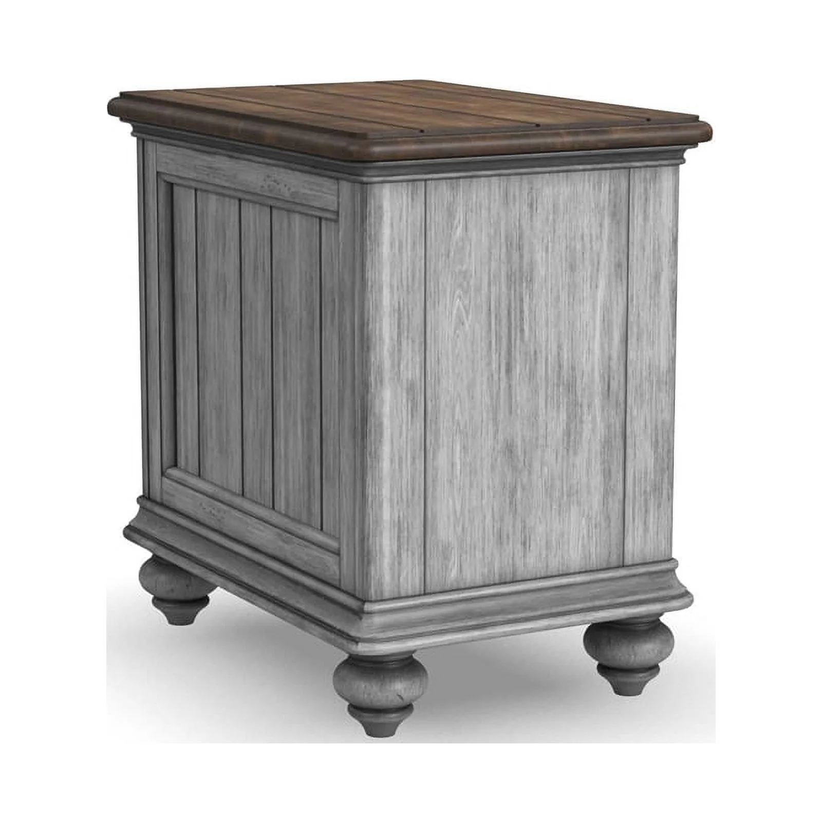 Homestyles Elkins Brown Wood Chairside Table