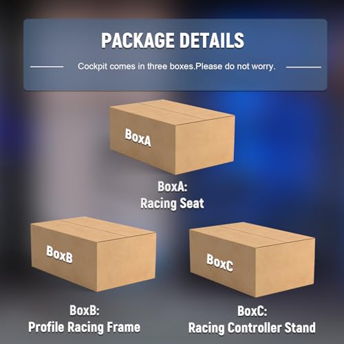 Marada Aluminum Profile Racing Simulator Cockpit with Seat, Unlimited Adjustment, Fit for Thrustmaster/Fanatec/Moza/Logitech G29 GPro,Sim Frame 8040