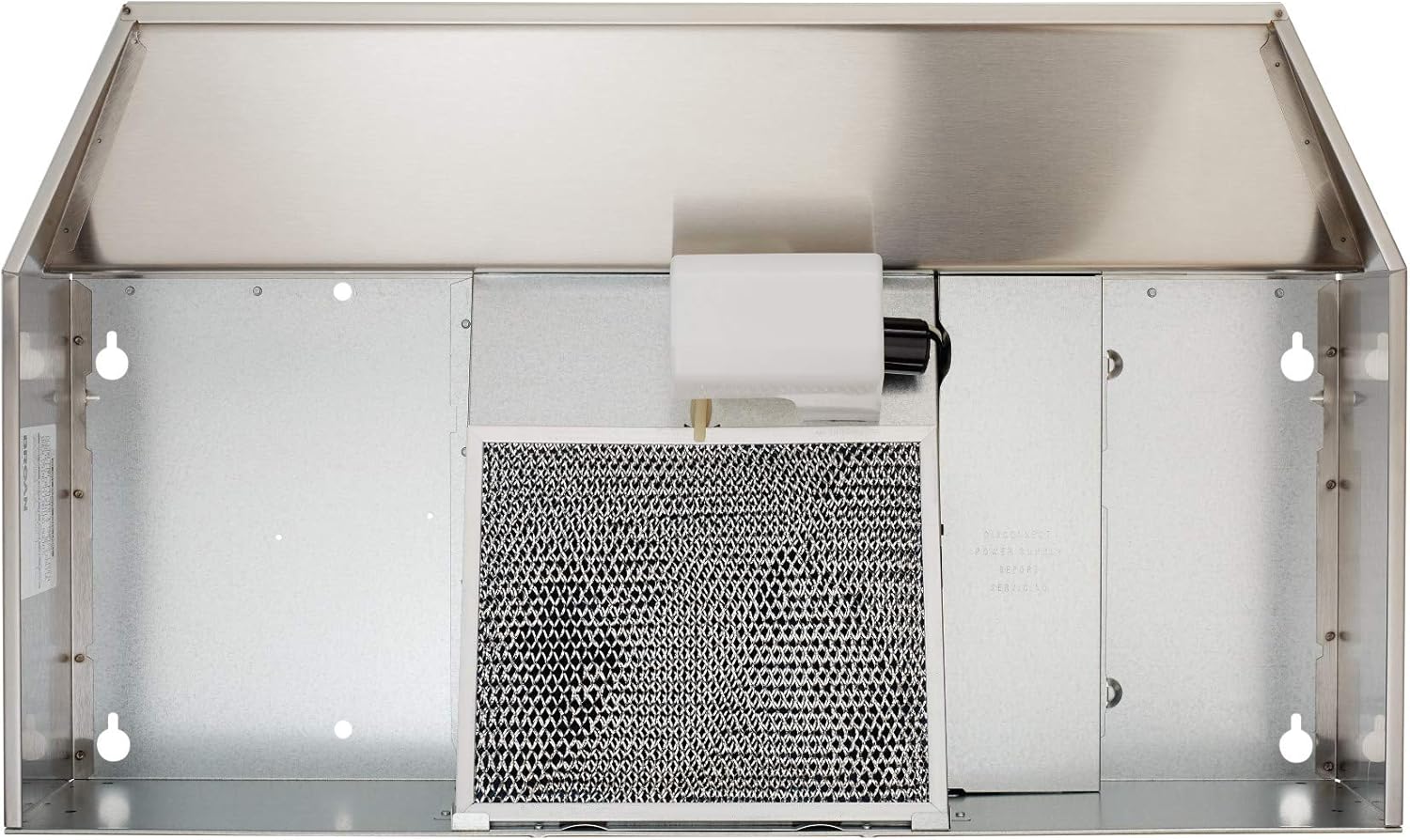 Broan-NuTone 412404 Non-Ducted Under-Cabinet Ductless Range Hood Insert, 24-Inch, Stainless Steel
