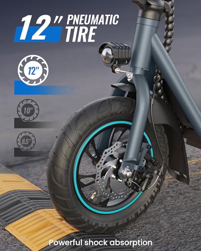 URBANMAX X2 Electric Scooter for Adults with Basket, 12" Adult Electric Scooters for Teens with Max 20 Miles & 18.6MPH Power by 550W