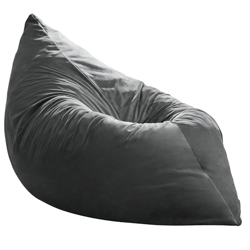 Hobestluk 3 in 1 Bean Bag Chair Giant Bean Bag Chairs Convertible Bean Bag Floor Cushion with Machine Washable Cover