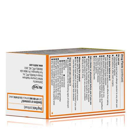 Motrin 048101 Ibuprofen Caplets, 200mg 100 Count, PK48