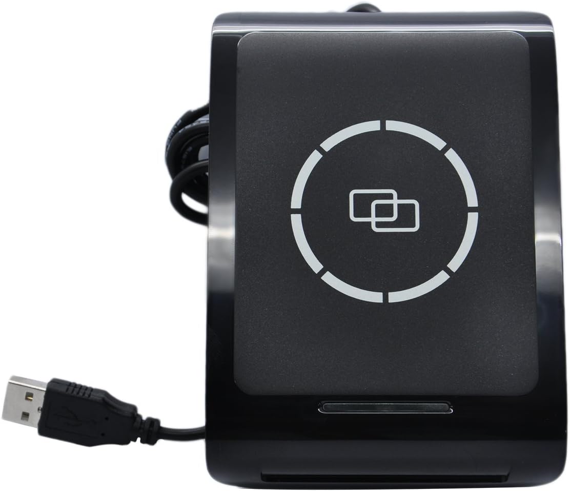 FONGWAH NFC RFID Reader Smart Card Reader Writer Comply with ISO 14443 A and ISO 7816 Support Mifare Card and Contact Smart Cards with Testing Cards