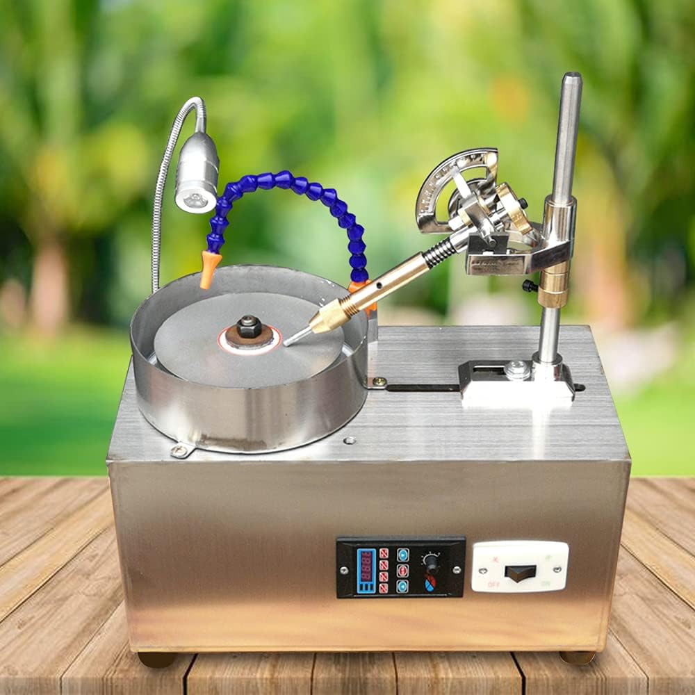 Gem Faceting Machine 180W Jewelry Polisher Jewel Angle Polisher 3000RPM with Faceted Manipulator for Jewelry Polisher