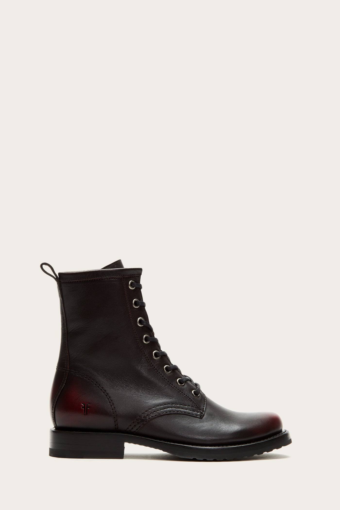 Frye Veronica Combat 3472489 - 8 / Black Scarlet